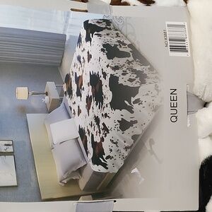 Cow print flannel blanket